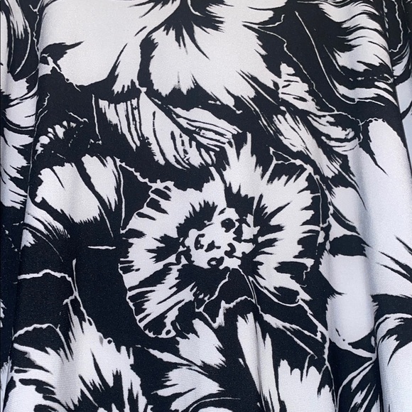 Chaps Black and White Mini A-Line Skirt for Casual Wear - Picture 3 of 3